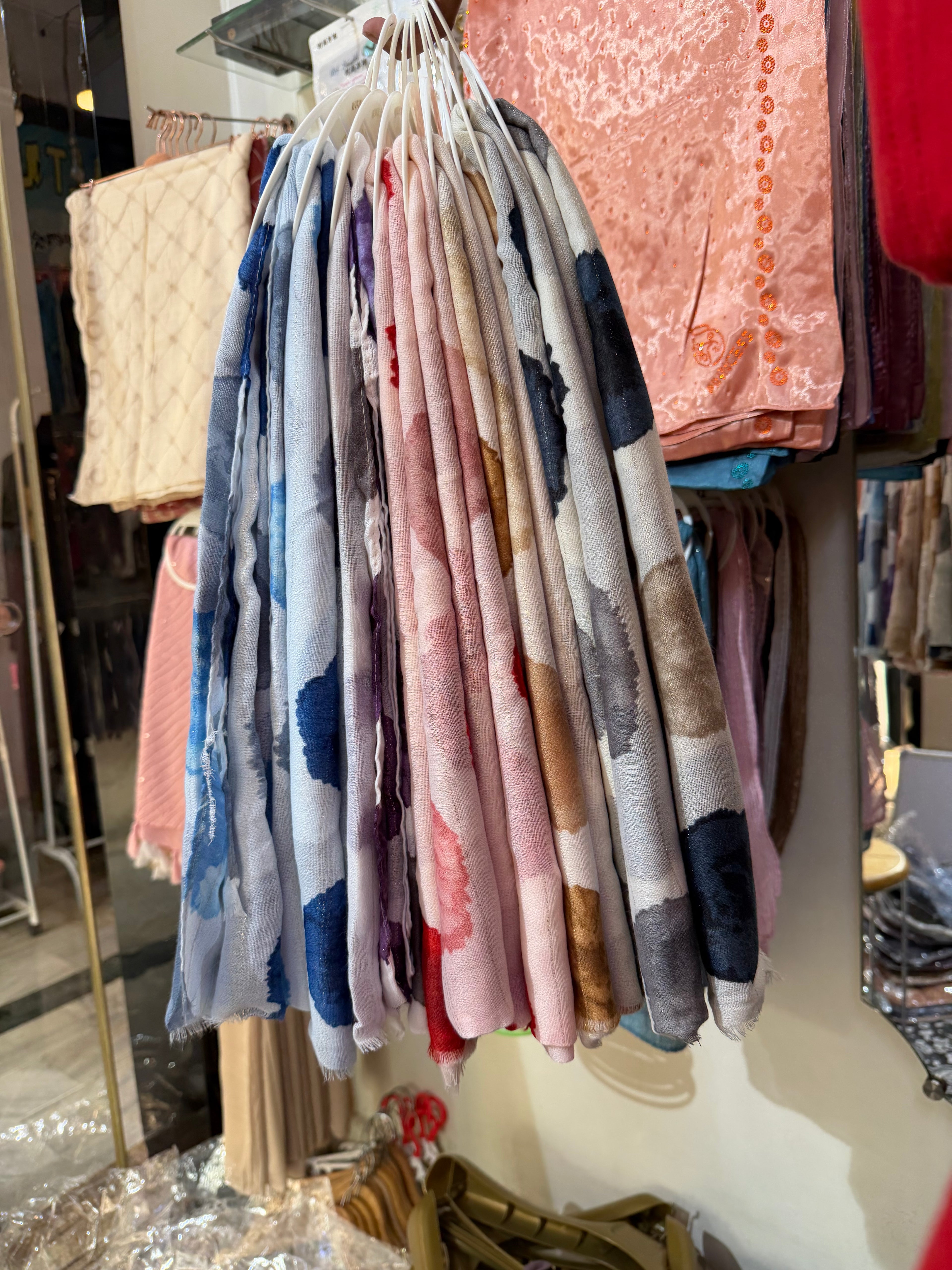 Big Cotton Printed Hijab