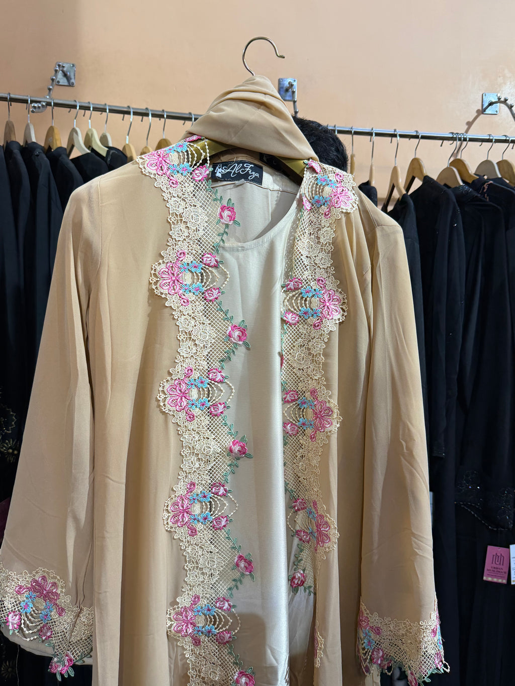 Dubai Lace Shrug Abaya