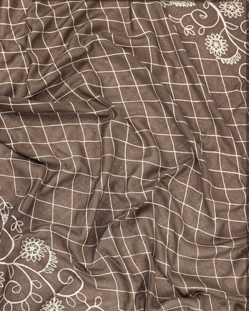 Cotton Mix Embroidery Hijab