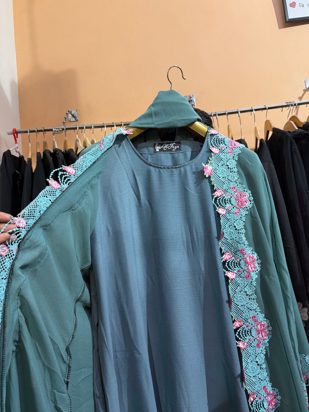 Dubai Lace Shrug Abaya