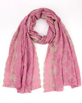 Embroidery Cotton Mix Hijab