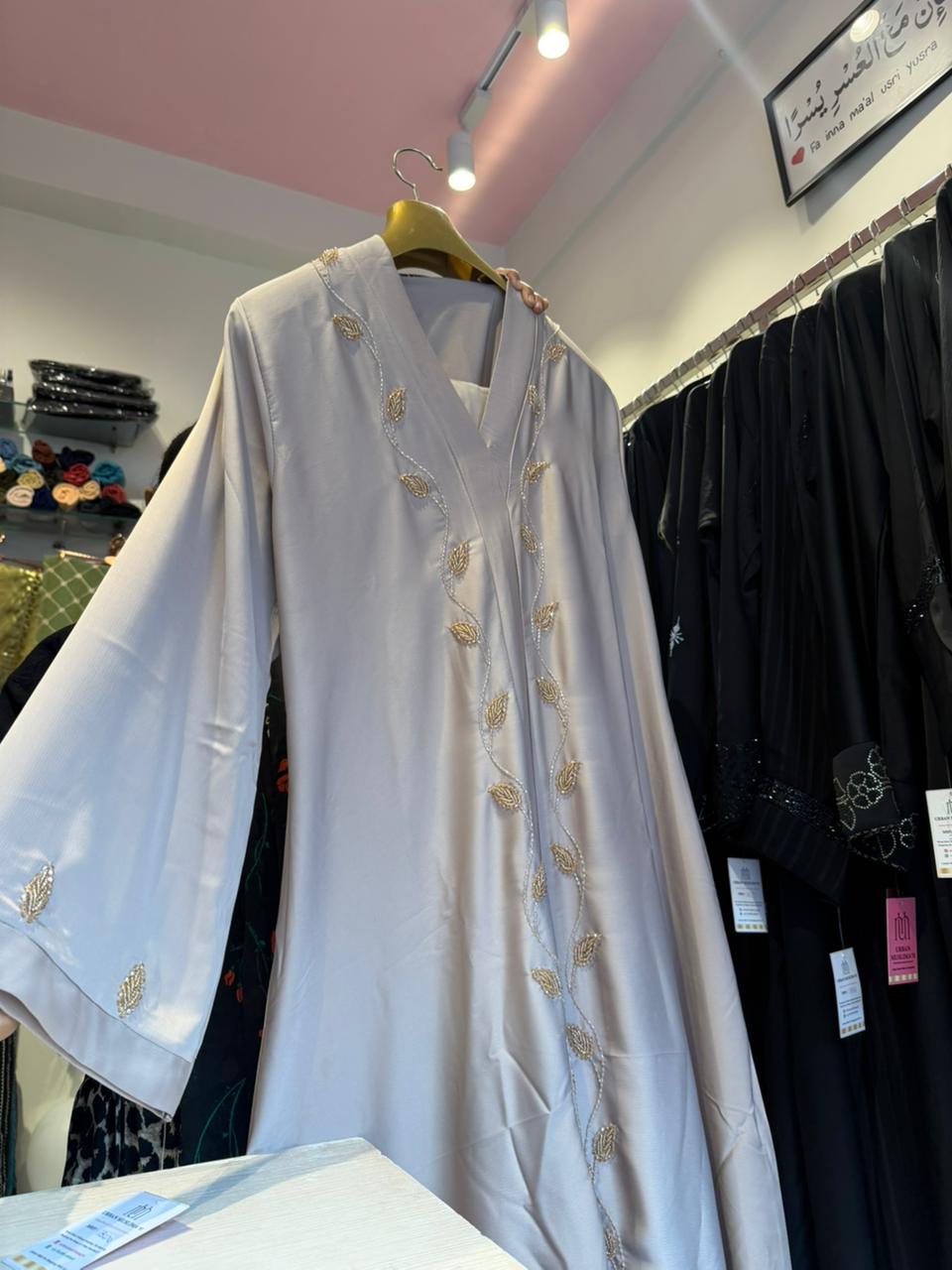 Embroidered Dubai Abaya