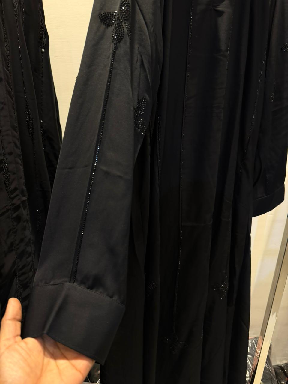 Nida black stone Abaya